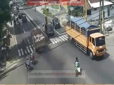 OUT OF CONTROL TRUCK CAUSES ACCIDENT