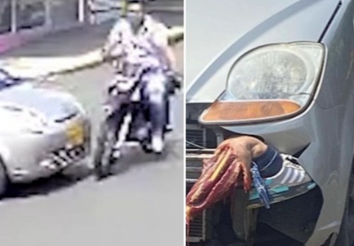 [ACCIDENT AND AFTERMATH]Man's foot severed in horrific motorcycle crash