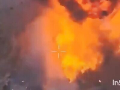 Ukrainian Drone Blows Up Russian Tank! 