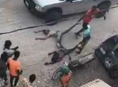 Gang members killed and dragged by civilians 