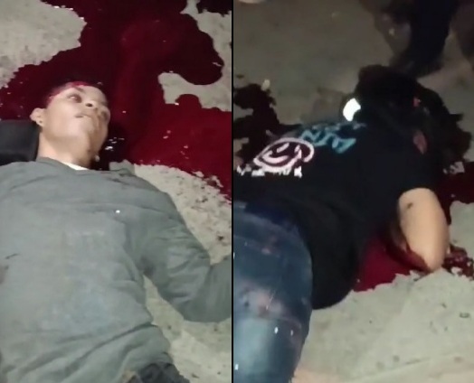 Two young men on motorcycle executed by sicario 
