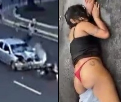 [ACCIDENT AND AFTERMATH]Couple on Speeding Motorcycle Crashed Hard