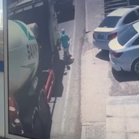 Motorcyclist run over and killed by large mixer