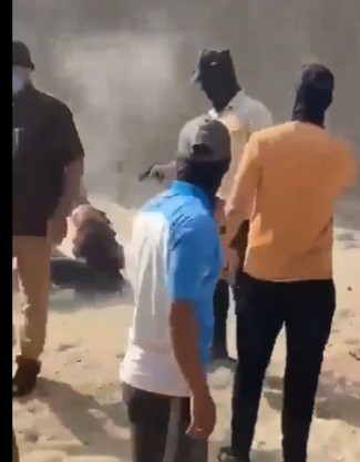 Hamas executing civilians in the Gaza Strip
