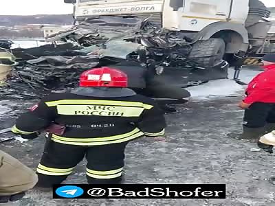Deadly accident after a brake failure of a big truck 