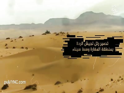 FDI against armored vehicles of the Egyptian army and M-60 MBT in northern and central Sinai