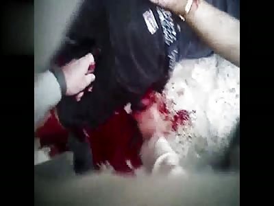 Man get shot by police( dashcam )