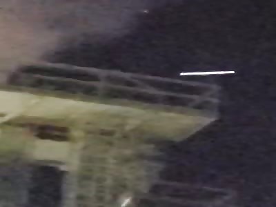 Cigar Shaped UFO Over Canada Night Sky