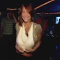 Milky alien titties at the dance club.