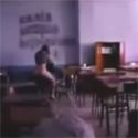 Real: forbidden sex in school:  student riding on top of her teacher in the classroom. 