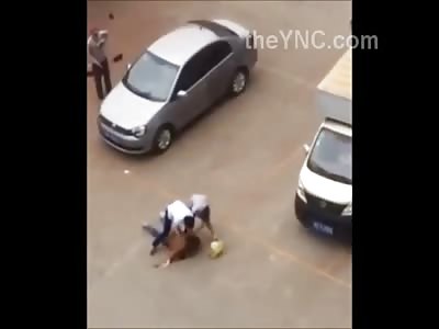 SHOCKING: Man Stabs His Wife to Death in a Parking Lot then Collapses 