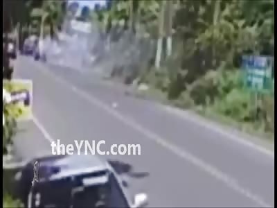 Biker Loses Control and Crashes Killing Himself and Leaving His Wife Seriously Injured