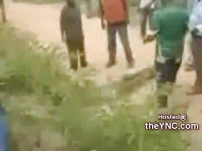 Mob Attempts to Burn Man Alive...then a Reporter gives Him an Interview