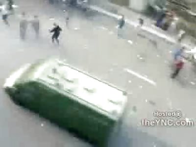 Egyptian Protestor Brutally Run Over by Speeding Govt Vehicle
