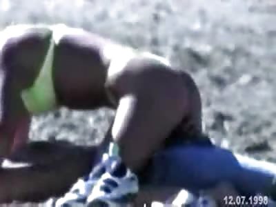 Indecent: Public Blow Job and More on Public Beach with Kids Running Around 