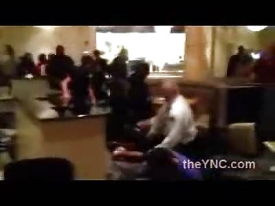 Fat Black Woman Brawl in the Middle of a Casino Buffet 