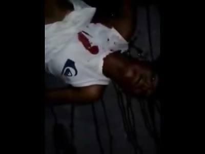 Man Shot Multiple Times is Agonizing in Pain While Being Recorded