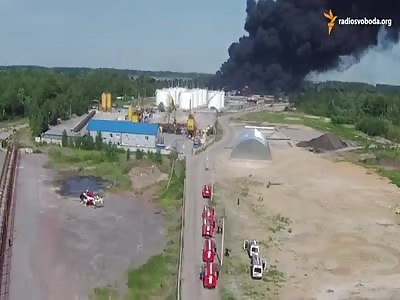 EXPLOSION oil base near Kiev 10.06.2015