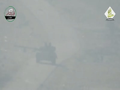 Russian T72 Blown to Pieces by TOW. Southern Aleppo